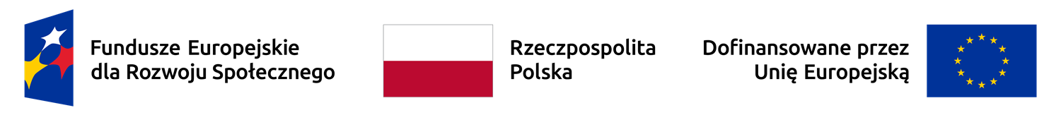 Logotypy: Fundusze Europejskie dla Łódzkiego, Rzeczpospolita Polska, Dofinansowane przez Unię Europejską