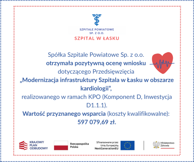 SZPITALE POWIATOWE SP. Z O.O. SZPITAL W LASKU UL.WARSZAWSKA 62 A 98 100 LASK NIP634 258 28 01 kopia 768x644